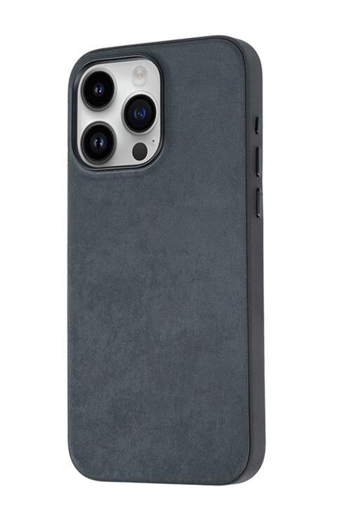 iPhone 15 Pro Kılıf Mikro Fiber Yüzeyli Kamera Çıkıntılı Mimoza Kapak