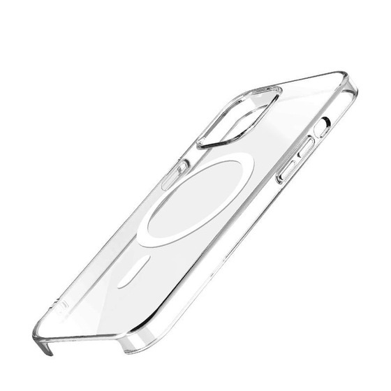 iPhone 15 Pro Kılıf Wireless Şarj Özellikli Şeffaf Orjin Kapak