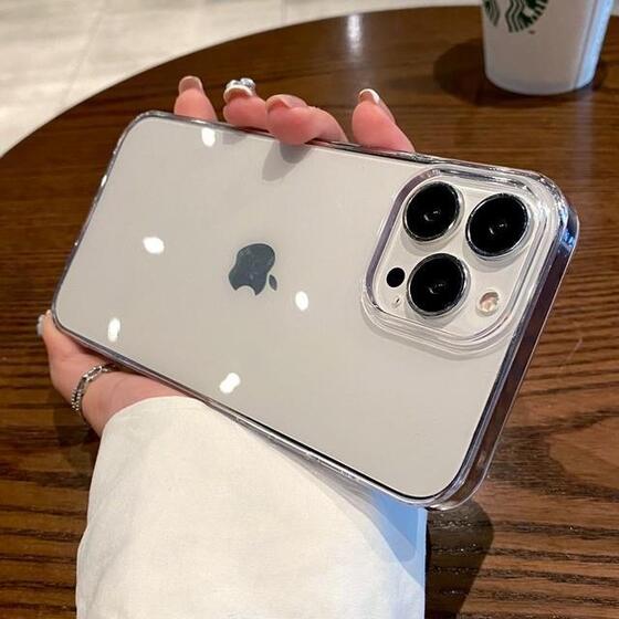 iPhone 15 Pro Max Kılıf İnce ve Esnek Şeffaf Süper Silikon