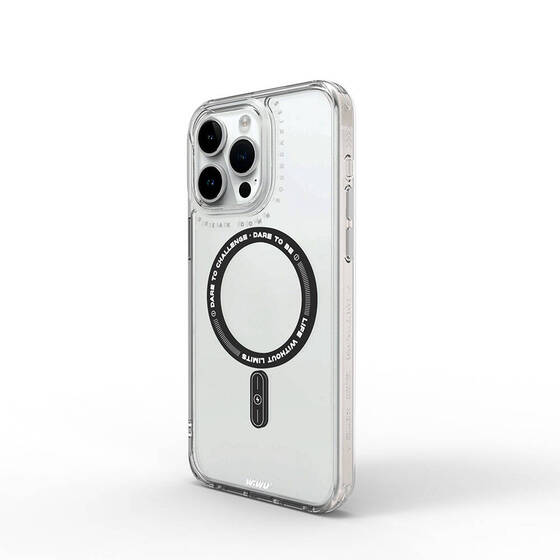 iPhone 15 Pro Max Kılıf Magsafe Şarj Özellikli Wiwu Basic Color J Serisi Kapak Beyaz