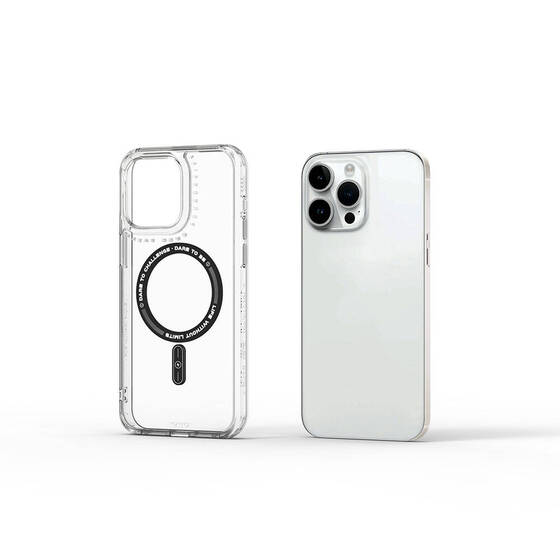 iPhone 15 Pro Max Kılıf Magsafe Şarj Özellikli Wiwu Basic Color J Serisi Kapak Beyaz