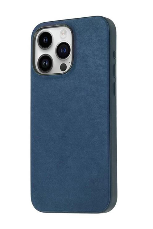 iPhone 15 Pro Max Kılıf Mikro Fiber Yüzeyli Kamera Çıkıntılı Mimoza Kapak