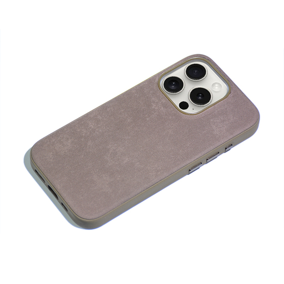 iPhone 15 Pro Max Kılıf Mikro Fiber Yüzeyli Kamera Çıkıntılı Mimoza Kapak
