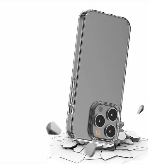 iPhone 15 Pro Max Kılıf Şeffaf Lüx Şeffaf Ultra Koruma Silikon