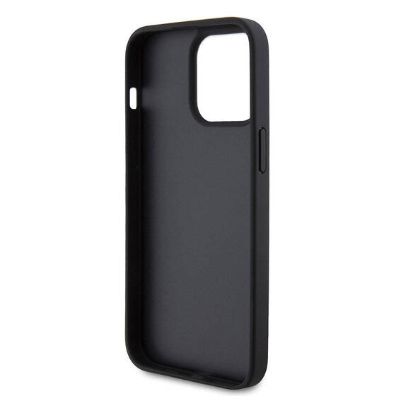 iPhone 15 Pro Max Kılıf U.S. Polo Assn. Orjinal Lisanslı Baskı Logolu PU Kartlıklı Kapak Siyah