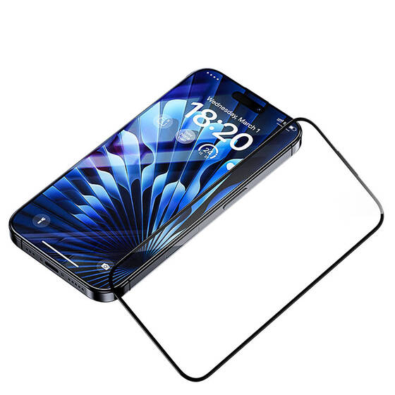 iPhone 15 Pro Max Uyumlu Benks Glass Warrior Sapphire Coating Ekran Koruyucu Kolay Uygulama Aparatlı