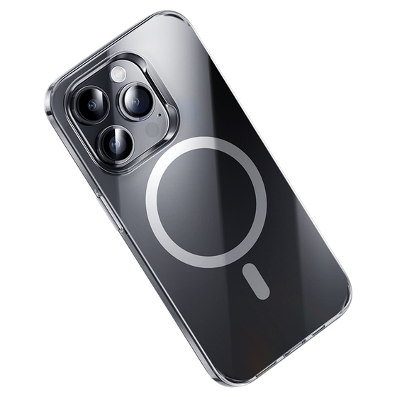iPhone 15 Pro Max Uyumlu Kılıf Magsafe Şarj Özellikli Benks ​​​​​​Crystal Serisi Şeffaf Kapak