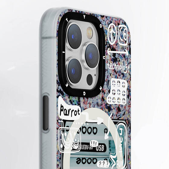 iPhone 15 Pro Max Uyumlu Kılıf Magsafe Şarj Özellikli Youngkit Dark Matter Serisi Kapak Siyah