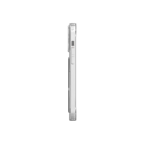 iPhone 15 Pro Max Uyumlu Kılıf SkinArma Şeffaf Renk Geçişli Airbag Tasarımlı Standlı Cosmo Kapak Gri