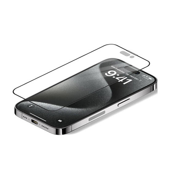 iPhone 15 Pro Max Uyumlu Wiwu iVista Screen Parmak İzi Bırakmayan Ultra Temperli Mat Ekran Koruyucu