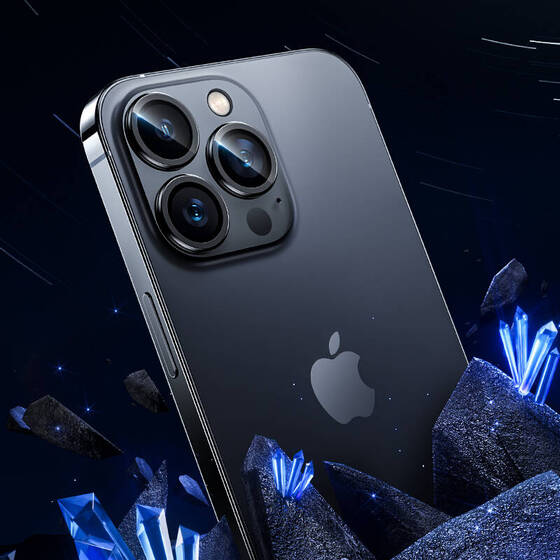 iPhone 15 Pro Uyumlu Benks DR Sapphire Kamera Lens Koruyucu Siyah