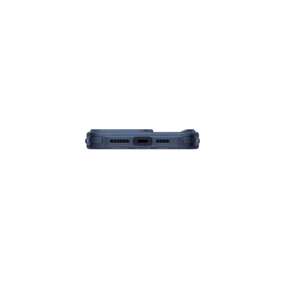 iPhone 15 Pro Uyumlu Kılıf SkinArma Şeffaf Airbag Tasarımlı Magsafe Şarj Özellikli Saido Kapak Mavi