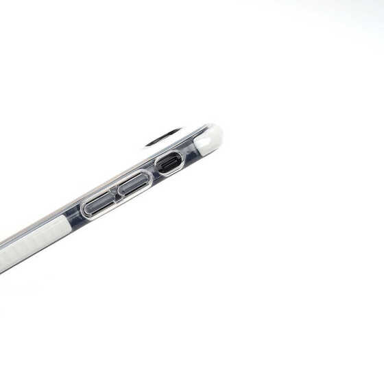iPhone 7 Kılıf  Şeffaf Soft Kenar Tırtıklı Tasarım Silikon