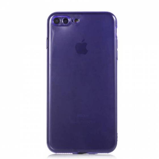 iPhone 7 Plus Kılıf Kamera Çıkıntılı Renkli Transparan Silikon