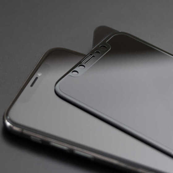 iPhone XS MAX 6.5 - XR 6.1 5D Privacy Hayalet Cam Ekran Koruyucu