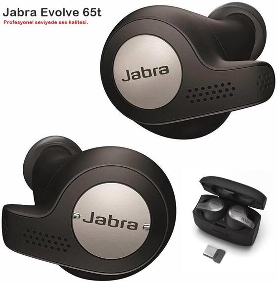 Jabra Evolve 65T MS Bluetooth Kulaklık Titanyum Siyah
