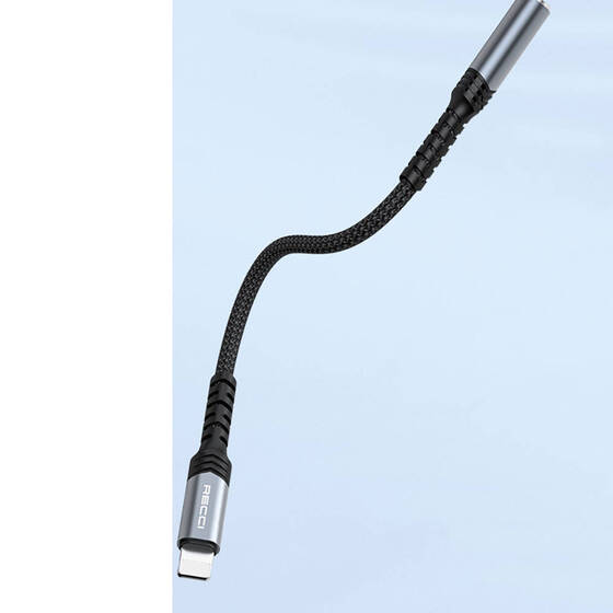 Lightning'den Aux Dönüştürücü Kablo Recci RDS-A23 3.5mm to Lightning Audio Ses Aux Kablo