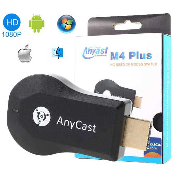 M4 Plus Telefon ve Tablet Kablosuz HDMI Ses ve Görüntü Aktarıcı