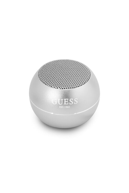 Mini Bluetooth Speaker GUESS Alüminyum Alaşım Gövde Tasarımlı Hoparlör Portable Gri