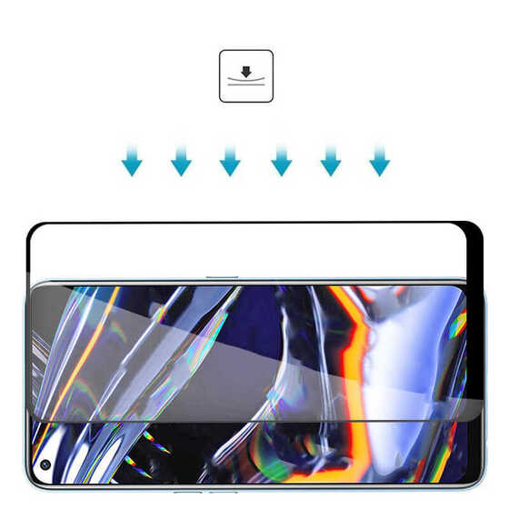 Oppo A54 4G Kenarları Kırılmaya Dayanıklı Cam Ekran Koruyucu