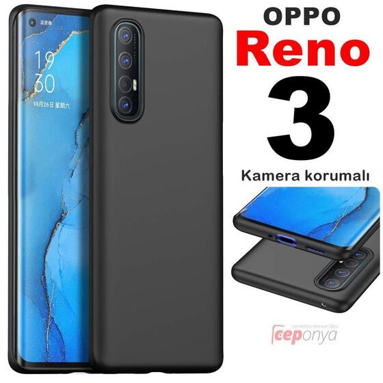 Oppo Reno 3 Kamera Korumalı Kaliteli Soft Silikon Kılıf