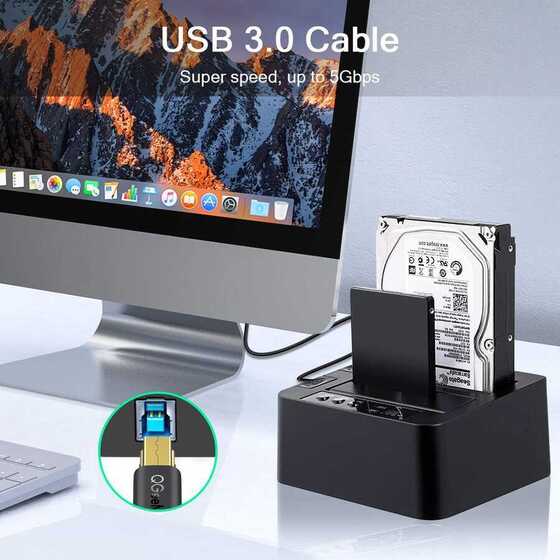Qgeem QG-CVQ20 USB-A 3.0 to USB-B 3.0 Kablo 183 cm Yazıcı Kablosu 5 Gbps Veri Aktarım