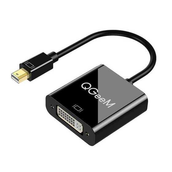 Qgeem QG-HD27 DVI to Mini Display Port Dönüştürücü Adaptör 4K 30Hz Görüntü Aktarım