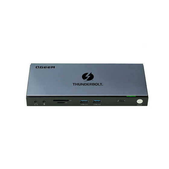 Qgeem TB4-1-07 Thunderbolt 4 Mini Dock Çok Fonksiyonlu Çoğaltıcı Usb 3.0 HDMI