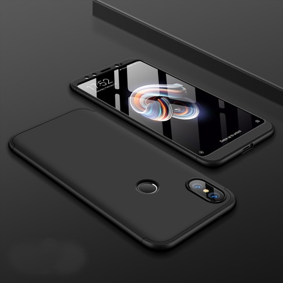 Redmi Note 5 Pro Kılıf Zore Ays 360 Kamera Çıkıntılı Tam Koruma