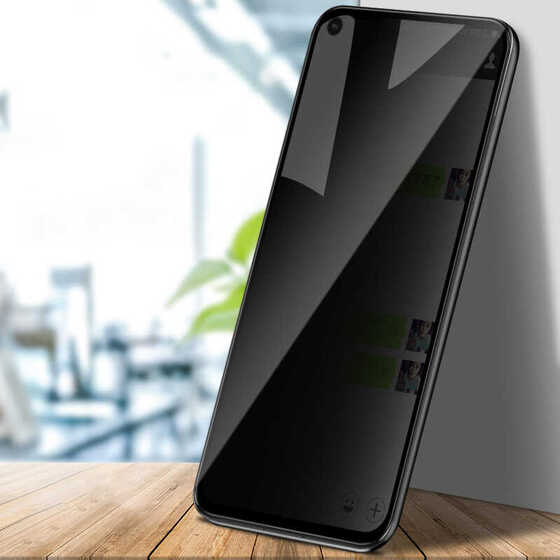 Redmi Note 9 5D Privacy Temperli Hayalet Ekran Koruyucu