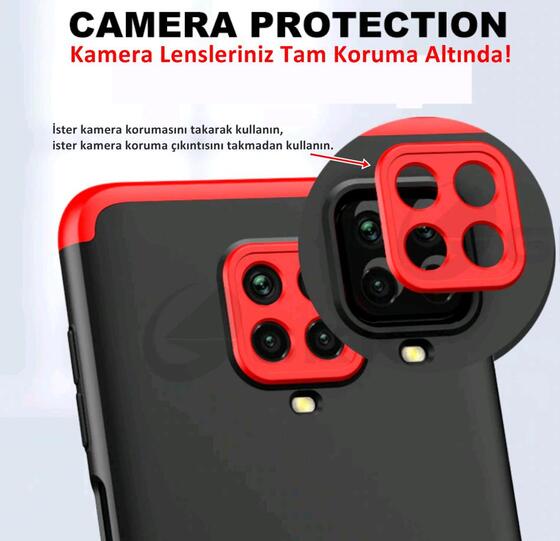 Redmi Note 9 Pro Kamera Korumalı Kaliteli Tam Koruma Kılıf