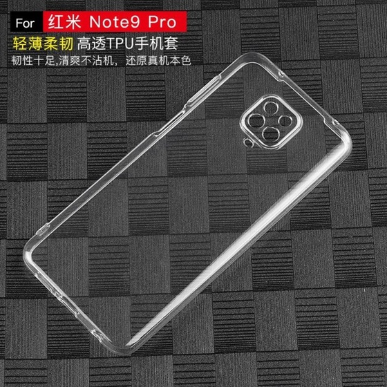 Redmi Note 9S - 9 Pro 3D Maximum Kamera Korumalı Şeffaf Kılıf