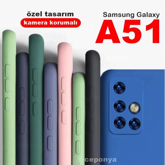 Samsung Galaxy A51 3D Maximum Kamera Korumalı Mat Soft Kılıf