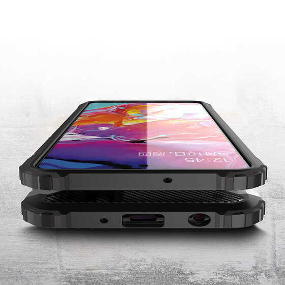Samsung Galaxy A51 Ultra Koruma Armor Hybrid Zırh Kılıf
