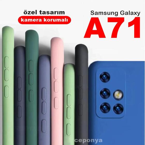 Samsung Galaxy A71 3D Maximum Kamera Korumalı Mat Soft Kılıf