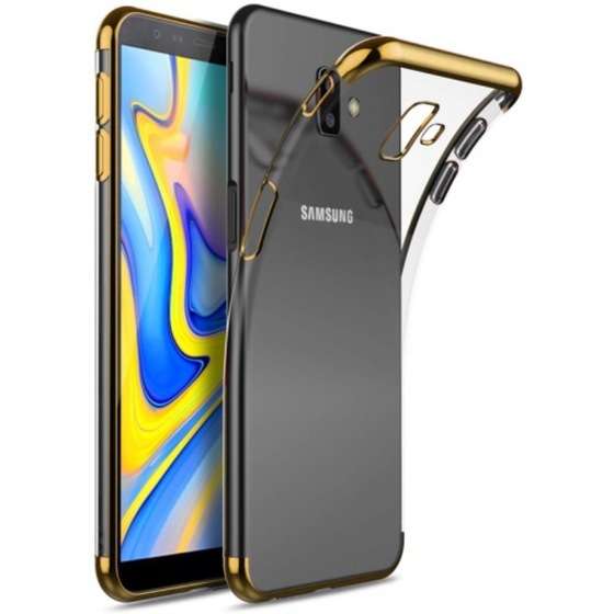 Samsung Galaxy J6 Plus İnce Köşeleri Renkli Şeffaf Kaliteli Kılıf