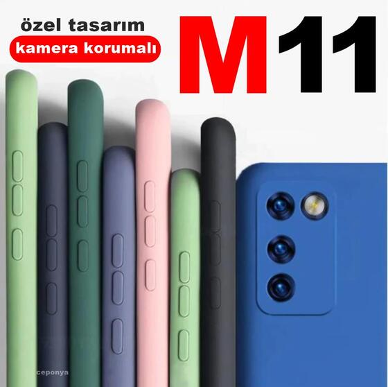Samsung Galaxy M11 3D Maximum Kamera Korumalı Mat ve Soft Kılıf
