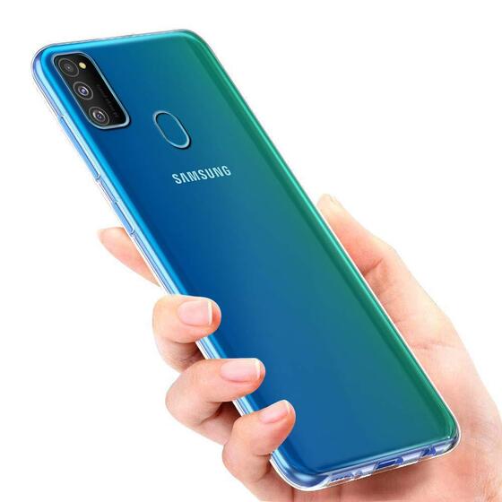 Samsung Galaxy M30S Şeffaf Kaliteli Sararmaz İnce Silikon Kılıf