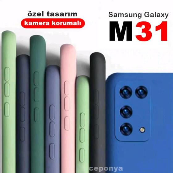 Samsung Galaxy M31 Kılıf Maximum Kamera Korumalı Mat Soft Silikon