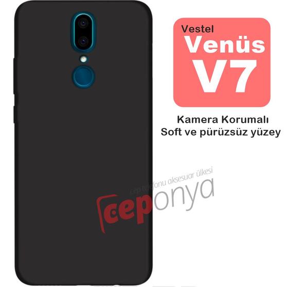 Vestel Venüs V7 Kamera Korumalı Kaliteli Soft Silikon Kılıf