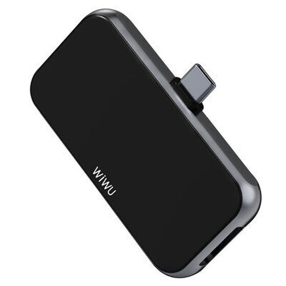 Wiwu Alpha T5 Pro 4 in 1 Type-C Hub HDMI 4K + 3.5 mm Aux + USB 3.0 Çoğaltıcı Adaptör