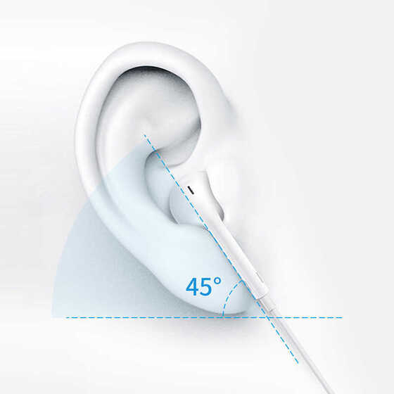 Wiwu Earbuds 303 MFI Lightning Kablolu Kulak İçi Tekli Kulaklık Mikrofonlu Kumandalı Sağ Kulak İçi