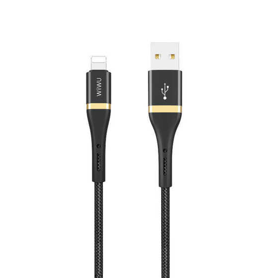 Wiwu Elite ED-100 Lightning USB Kablo 2.4A Hızlı Şarj Kablosu 120 cm Data Kablo