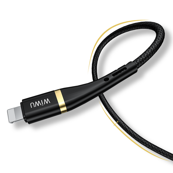 Wiwu Elite ED-100 Lightning USB Kablo 2.4A Hızlı Şarj Kablosu 120 cm Data Kablo