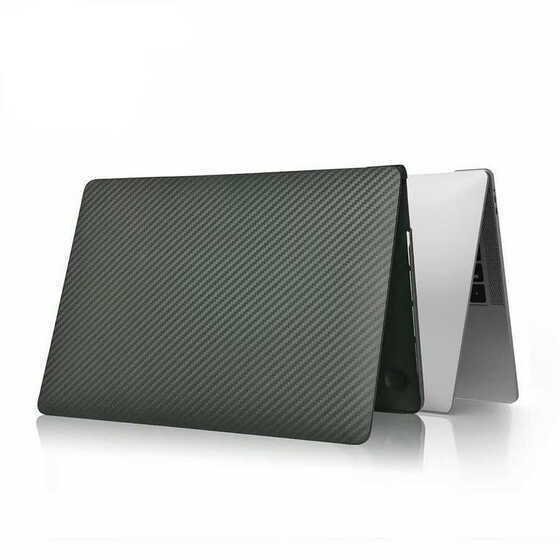 Wiwu iKavlar MacBook Pro 14 M1 2021 Kapak A2442 uyumlu Karbon Fiber Görünümlü Koruyucu Kılıf