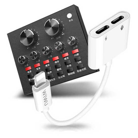 Wiwu LT01 Plus Lightning Ses Dönüştürücü Aux Adaptör