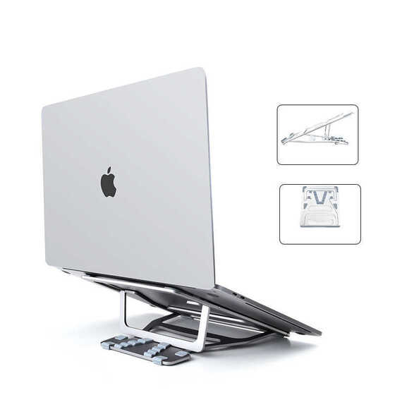 Wiwu S100 Laptop Standı 5 Kademeli Katlanabilir MacBook Stand Alüminyum Alaşım