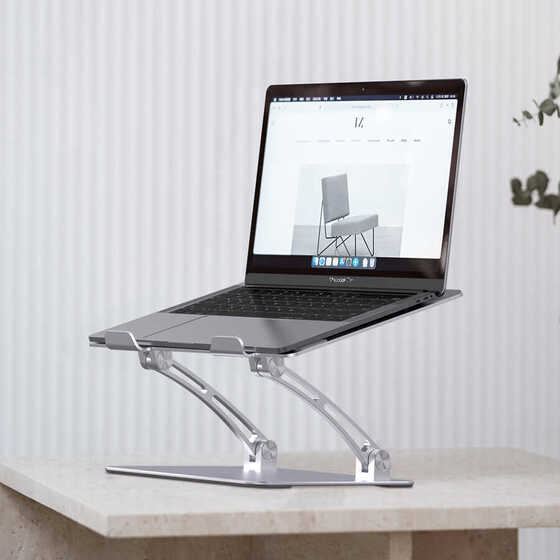 Wiwu S700 Laptop Standı Eğim ve Yükseklik Ayarlı Katlanabilir Alüminyum Alaşım MacBook Stand