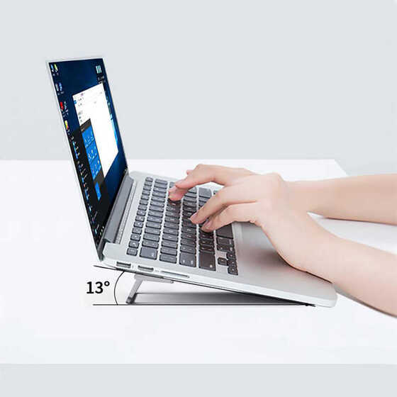 Wiwu S900 Yıkanabilir Yapıştırıcılı Mini Laptop Standı 2 Farklı Yükseklik Ayarı 11-17 inc Uyumlu