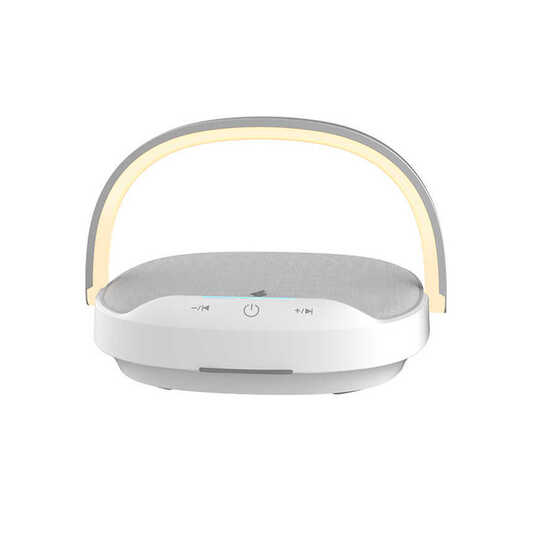 Wiwu Y1 Gece Lambalı Ve Kablosuz Şarj Standlı Bluetooth Speaker Hoparlör